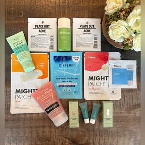 New 11-PieceACNE TREATMENT BUNDLE: Mighty Patch, Differin, Clinique, Rael & MORE